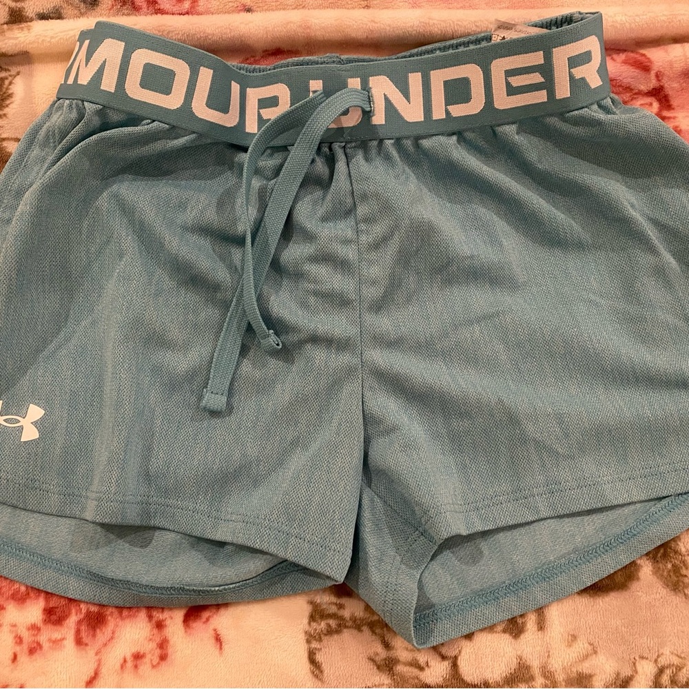 Under Armour Women's Athletic Light Blue Shorts